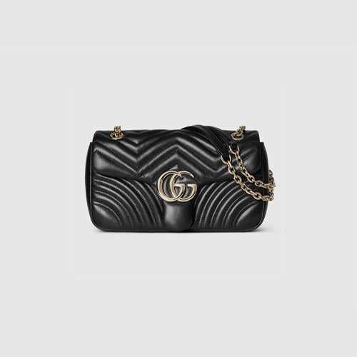 구찌 GG 마몽 미디움 숄더백 블랙 837267