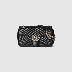 구찌 GG 마몽 미디움 숄더백 블랙 837267