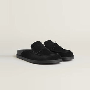 에르메스 고 뮬 스웨이드 블랙