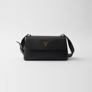 프라다 스몰 가죽 숄더백 블랙 1BN022