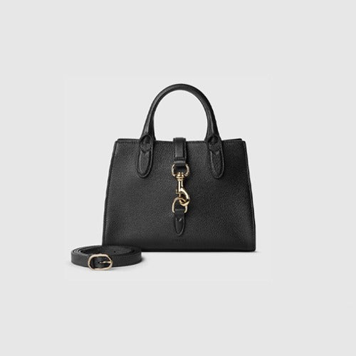 구찌 후크 클로저를 더한 스몰 토트백 블랙 795349