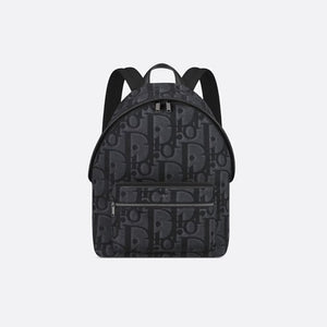 디올 맥시 오블리크 라이더 백팩 블랙