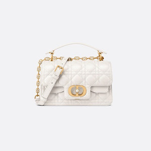 디올 졸리 스몰 탑 핸들백 화이트