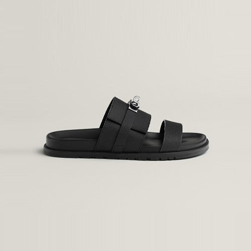 에르메스 앱송 카프스킨 잭슨 샌들 블랙