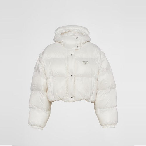 프라다 리나일론 컨버터블 크롭 다운 자켓 2color