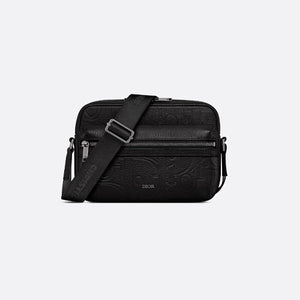 디올 라이더 2.0 지퍼 메신저백 블랙