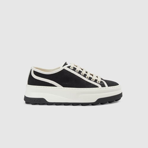 구찌 테니스 1977 GG 수프림 캔버스 스니커즈 블랙