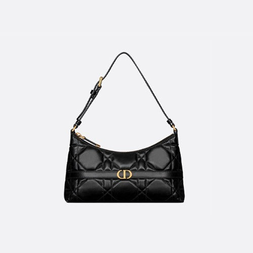 디올 미스 카로 미니 호보 숄더백 블랙