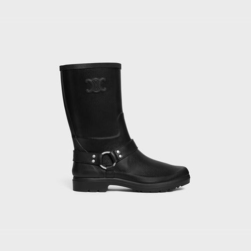 셀린느 하네스 미드 레인 부츠 블랙 (이시영 착용)