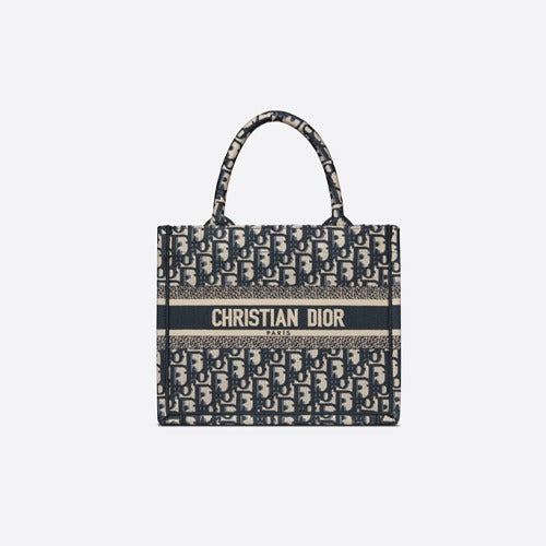 디올 북 토트백 S 블루/그레이
