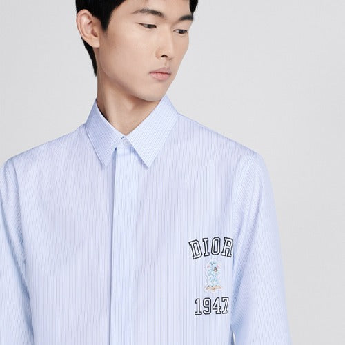디올 바비 스트라이프 셔츠 블루