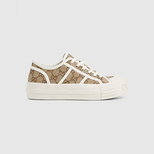 구찌 GG 캔버스 청키 스니커즈 베이지 816879