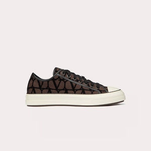 발렌티노 트왈 이코노그라프 토탈루프 로우탑 스니커즈 브라운