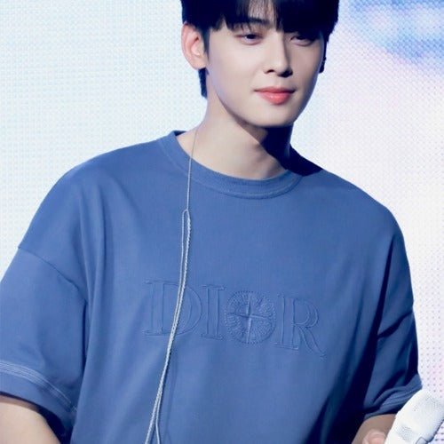 디올 X 스톤 아일랜드 자수 오버 반팔티 2color (차은우 착용)