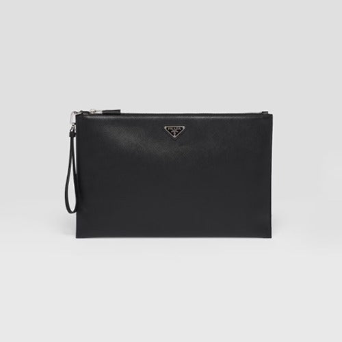 프라다 라지 사피아노 가죽 파우치 2NH001