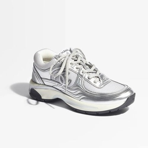 샤넬 크루즈 CC 로고 스니커즈 실버 G39792