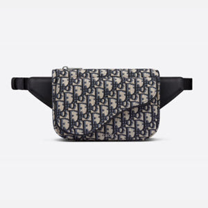 디올 오블리크 자카드 새들 벨트백