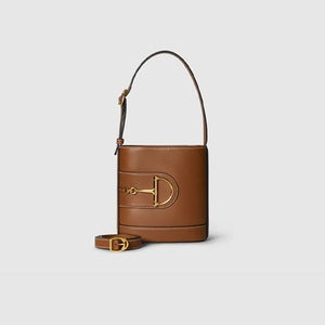 구찌 73 미니 버킷백 브라운 833665