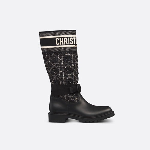 디올 디메이저 롱 부츠 블랙