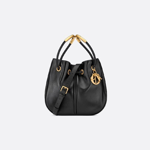 디올 가죽 노리타 미디엄 백 블랙