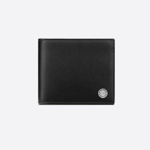 디올 CD 버튼 시그니처 반지갑 블랙