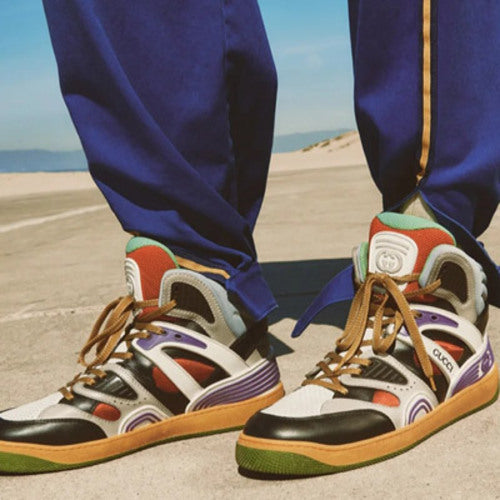 구찌 배스킷 인터로킹 G 스니커즈 (허훈 착용)