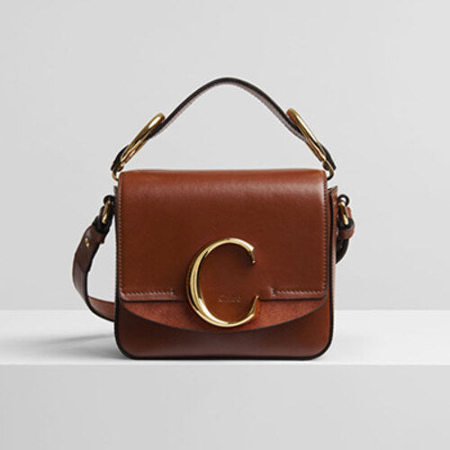 끌로에 C 레더 미니 숄더백 세피아브라운 (윤아,산다라박,한혜진 착용)
