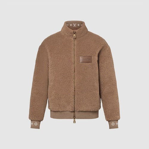 루이비통 레더 패치 플리스 블루종 1AFXTM