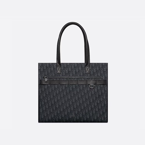 디올 오블리크 사파리 토트백 블랙