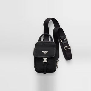 프라다 리나일론 및 사피아노 가죽 스마트폰 케이스 2ZH194