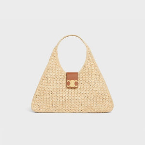 셀린느 라피아 트라이앵글 카바스백 탠