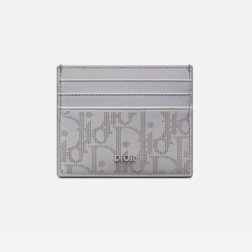 디올 오블리크 갤럭시 가죽 카드지갑 그레이