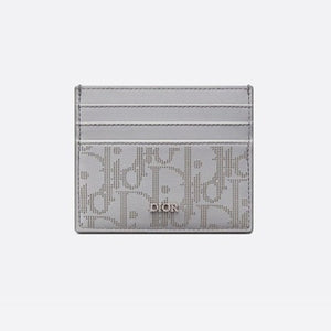 디올 오블리크 갤럭시 가죽 카드지갑 그레이