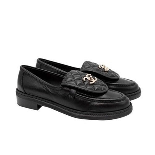 샤넬 CC 턴락 퀼팅 로퍼 블랙 G36646 (아이비,이시영, 기은세 착용)