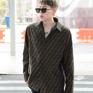 펜디 FF 자카드 블루종 재킷 (지코 착용)