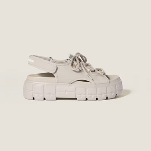 미우미우 청키 네오프렌 샌들 그레이 5X418E