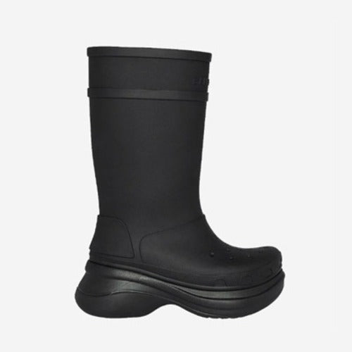 발렌시아가 X 크록스 러버 부츠 블랙 (제니 착용)