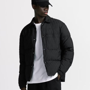 디올 오블리크 경량 푸퍼 오버셔츠 자켓 블랙