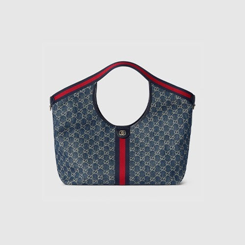 구찌 질리오 라지 토트백 블루 853971