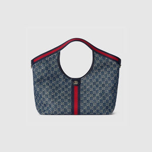 구찌 질리오 라지 토트백 블루 853971