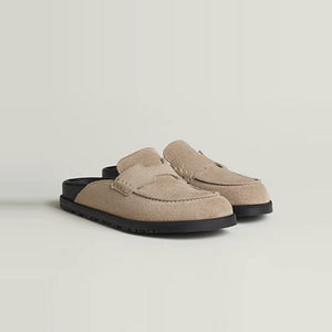 에르메스 고 뮬 스웨이드 베이지