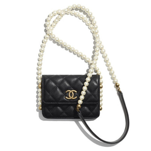 샤넬 클래식 진주 플랩 카드 홀더 미니백 AP2185 2color (지드래곤 착용)
