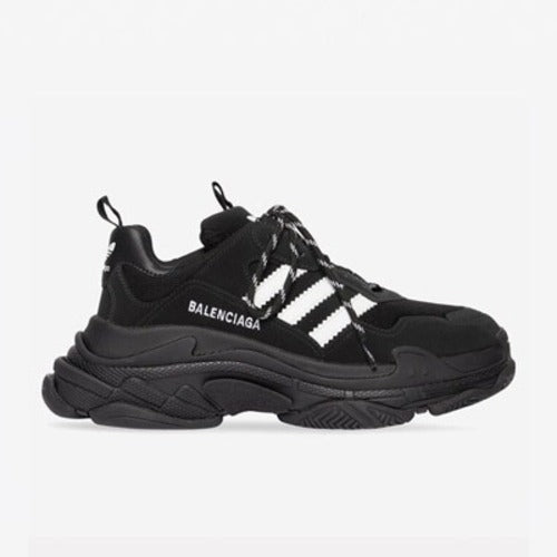 발렌시아가 X 아디다스 트리플S 스니커즈 블랙