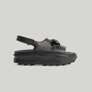 구찌 홀스빗 플랫폼 샌들 블랙 742435