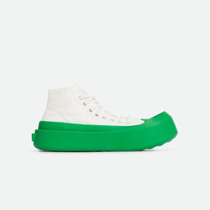 보테가베네타 점보 스니커즈 화이트/그린