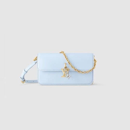 루이비통 월릿 온 체인 LV 블룸 블루 M14547