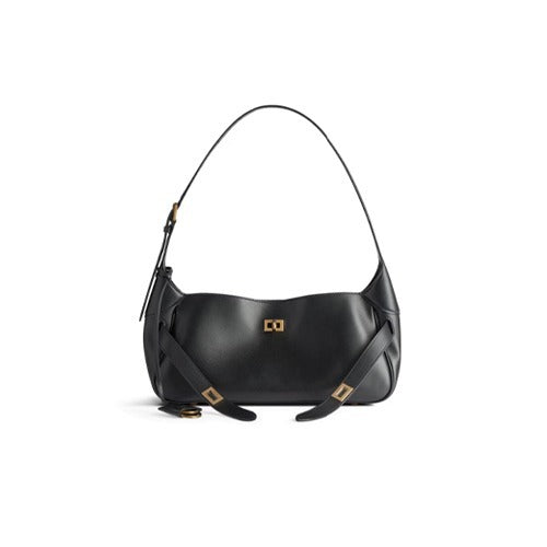 발렌시아가 벨 에어 스몰 숄더백 블랙