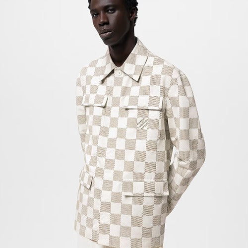 루이비통 다미에 코튼 오버셔츠 1AFJBN