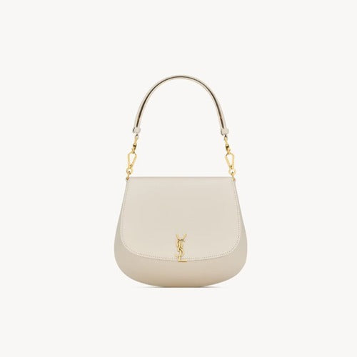 세인트로랑 볼테르 탑 핸들 미니백 화이트 (차정원 착용)