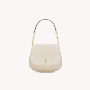 세인트로랑 볼테르 탑 핸들 미니백 화이트 (차정원 착용)